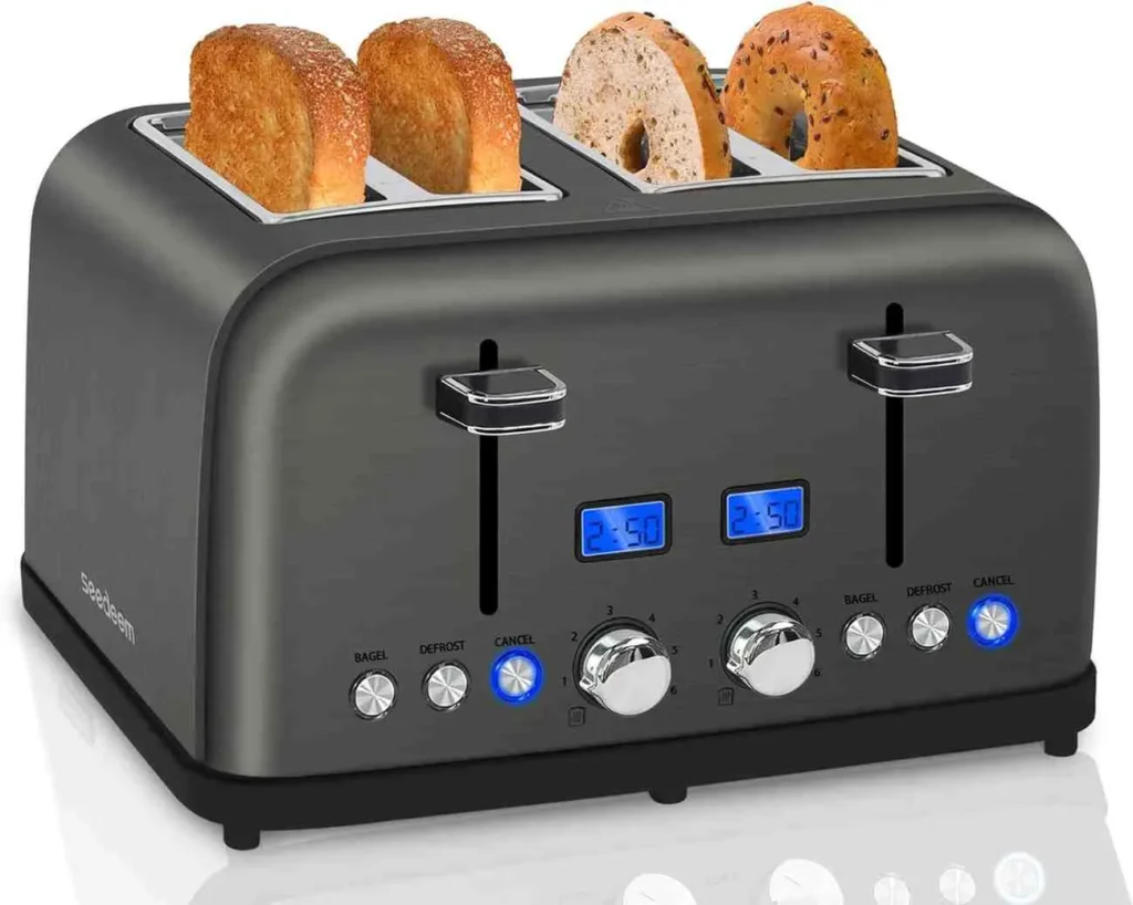 BlackStainlessToaster