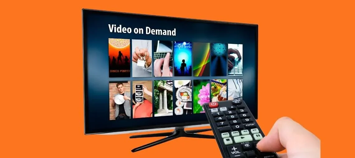 4K Smart TV Gadgets in modern living room with LED lights and minimalist decor, showcasing advanced home entertainment technology.