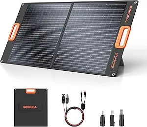 GRECELL 100W Portable Solar Panel $139.99 on Amazon