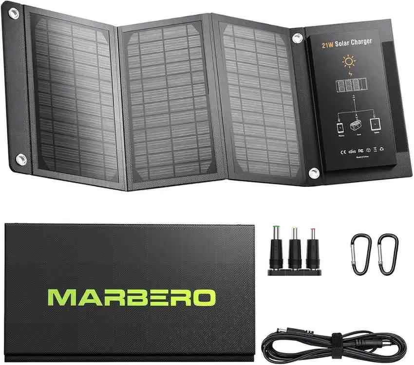 MARBERO 21 WPortable Solar Panel Foldable $30.39 on Amazon