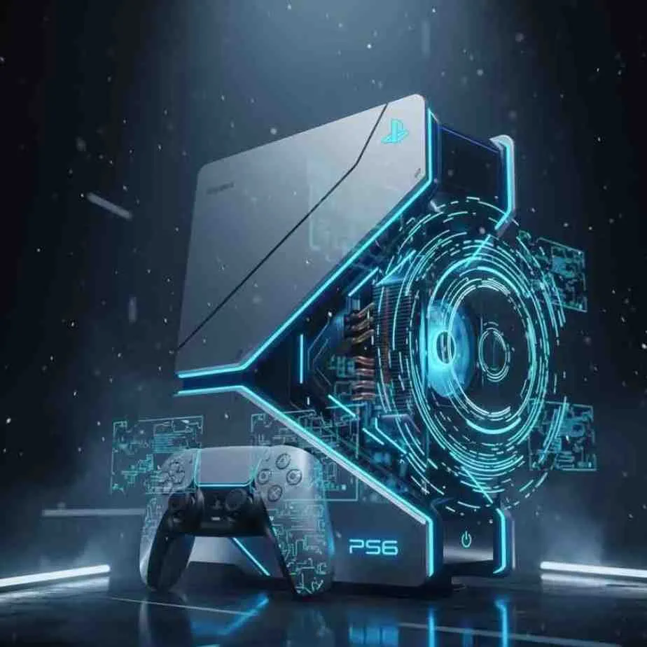 Artist’s impression of Sony’s potential PS6 design - not an official product.