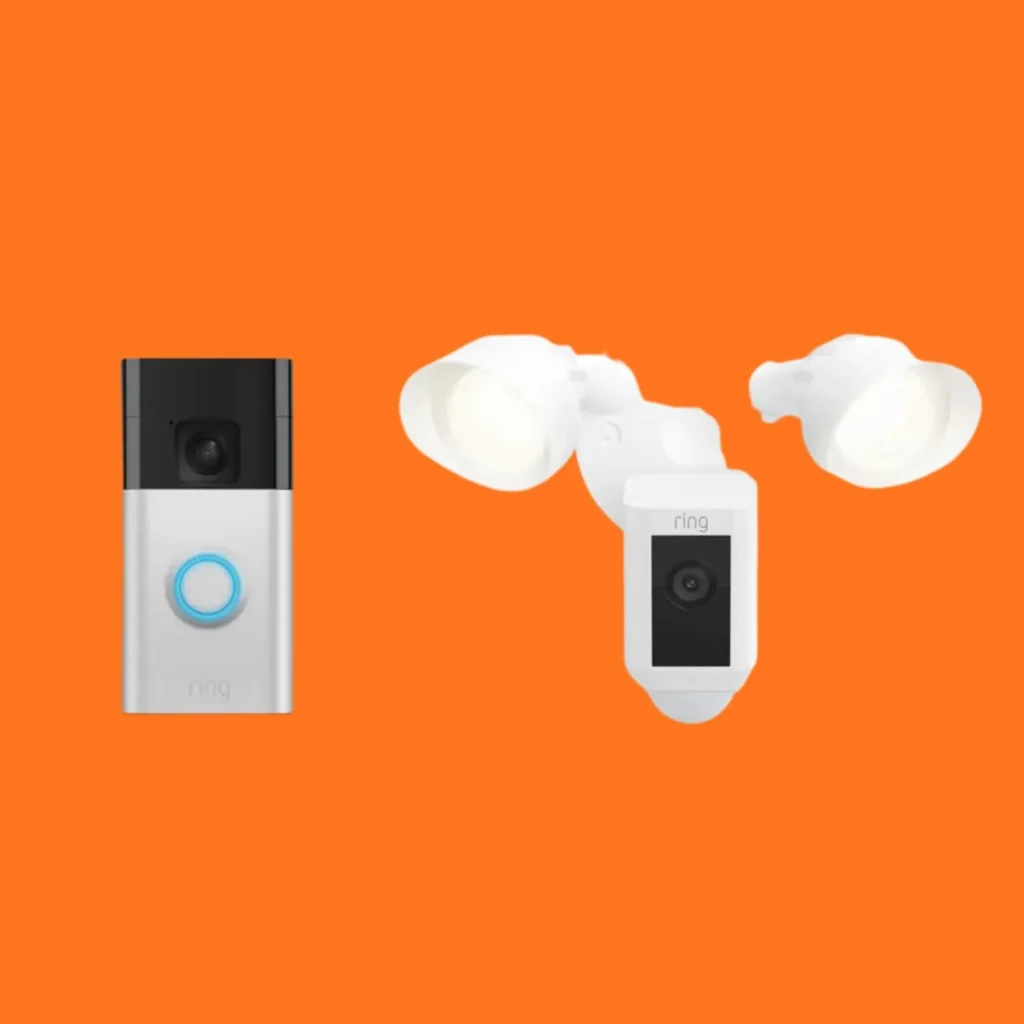 Ring Battery Doorbell with Ring Floodlight Cam $249.99 on Amazon