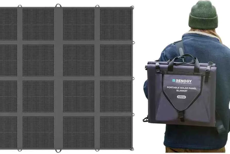 Renogy 400W Portable Solar Panel Blanket for $469.99 on Amazon