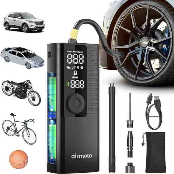  Airmoto Tire Inflator Portable Air Compressor