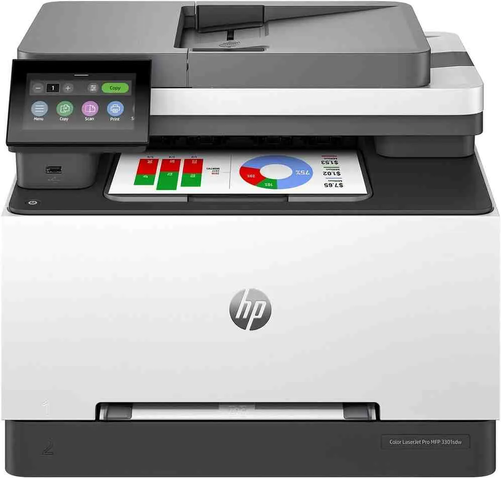 HP Color LaserJet Pro MFP 3301sdw Wireless All-in-One Color Laser Printer